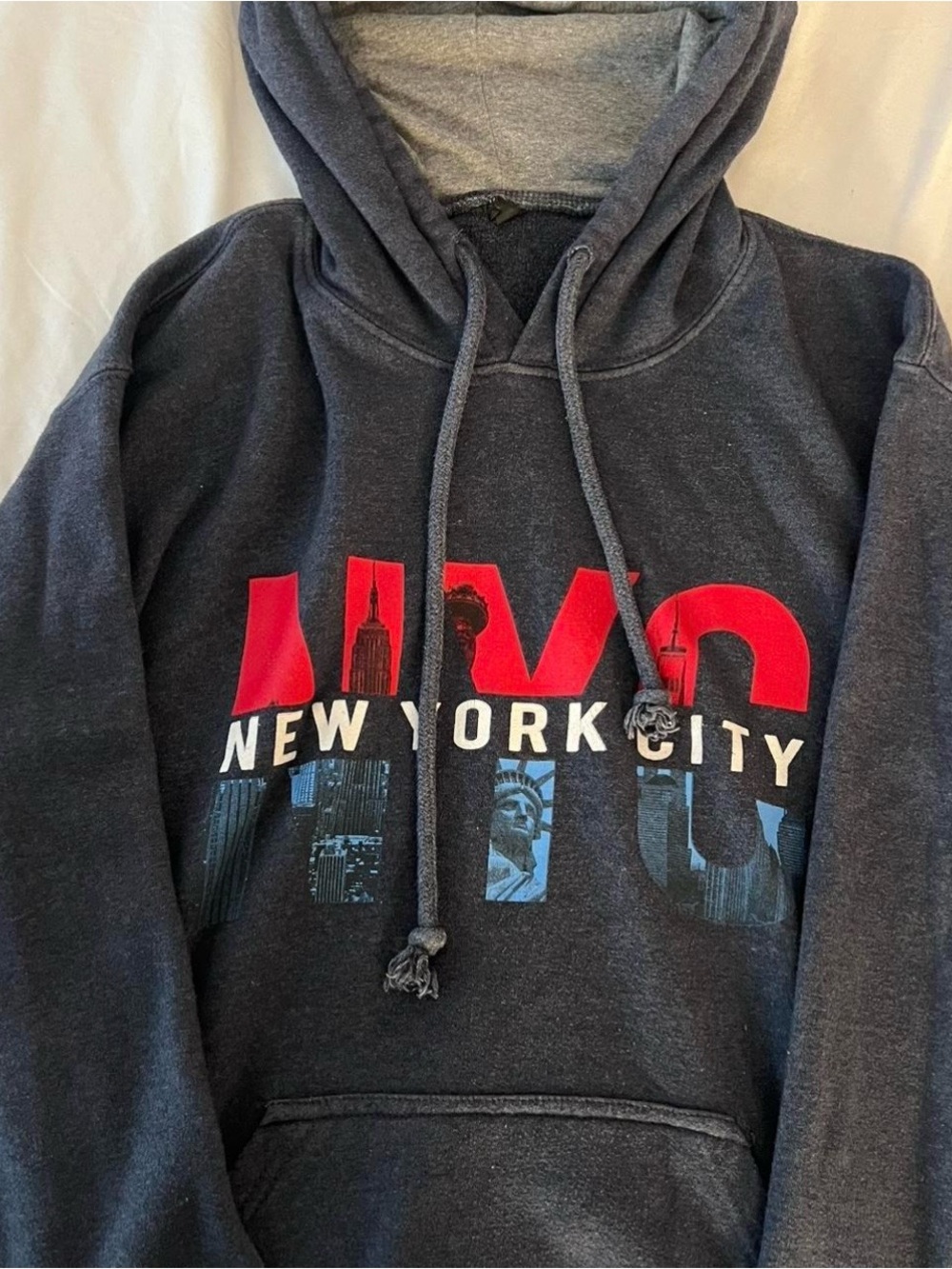 Black NYC Graphic Hooded Sweatshirt
